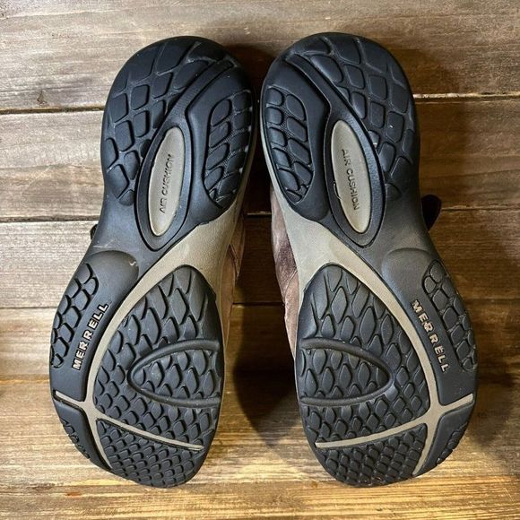 Womens Merrell Encore Buckle Brown Leather Slip On Mules Clogs Shoes Size 8 M - Picture 5 of 6